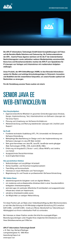 senior java ee web-entwickler/in