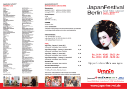 Flyer JapanFestival 2017 - Berlin