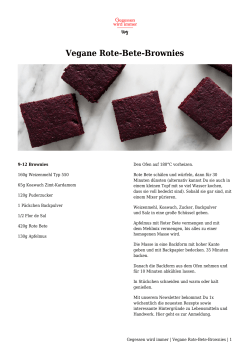 Vegane Rote-Bete-Brownies