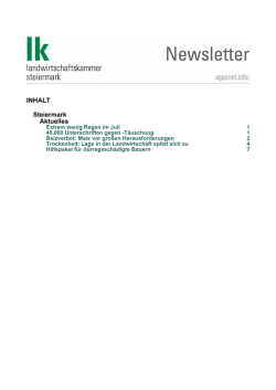 LK Newsletter 2. August 2013