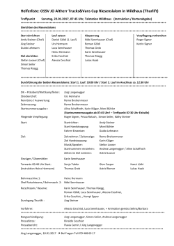 Helferliste OSSV Rennen 2017