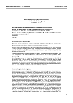 Drucksachen allgemein - Nieders&auml;chsischer Landtag