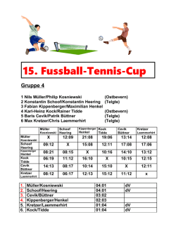 Gruppe 4 - Tennishalle Ostbevern