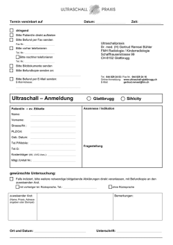 dieses Formular - ultraschall