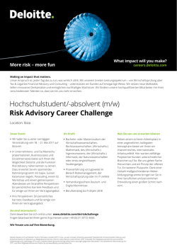 Hochschulstudent/-absolvent (m/w)