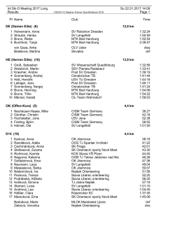 Int Ski-O Meeting 2017 Long So 22.01.2017 14:09 Results Page 1