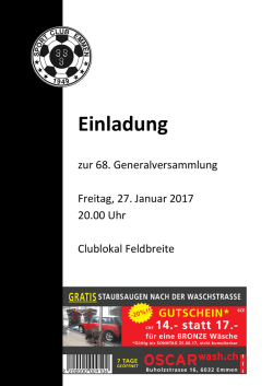 Einladung - SC Emmen