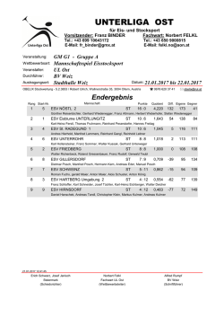 GM 1 A - Unterliga Ost