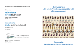 Menschen auf der Flucht - Rheinau