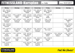 Celle - Kursplan