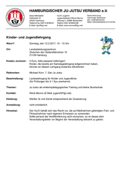 HAMBURGISCHER JUdJUTSU VERBAND e.V.