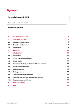 Schnelleinstieg LOHN