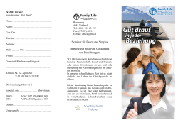 Gut drauf in jeder Beziehung - Baptistengemeinde Mollardgasse