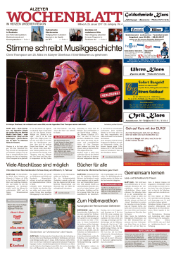 Alzeyer Wochenblatt vom 25.01.2017