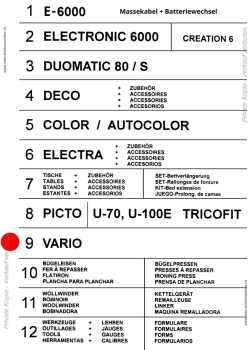 09) vario - Rette Strickmaschine