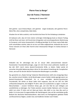 Jour de France / Hannover - Das Frankreich-Blog