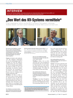 Interview mit Dr. Andreas Gassen und Hans