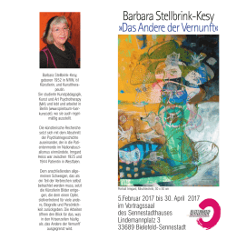 Einladungskarte Barbara Stellbrink-Kesy