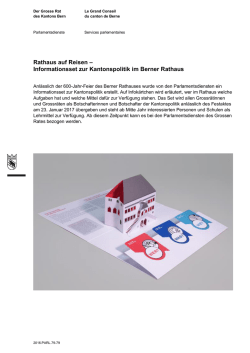 Informationsset Rathaus auf Reisen