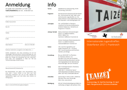 Info Anmeldung - St. Pankratius