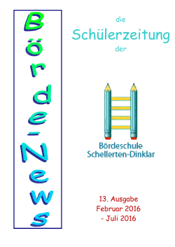 Boerdenews_13 - Bördeschule Schellerten