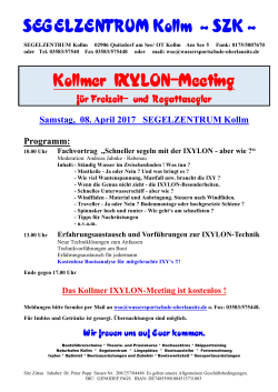 Kollmer IXYLON-Meeting am 8. April 2017