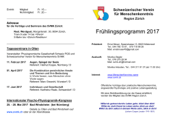 Frühlingsprogramm 2017 - menschenkenntnis.name