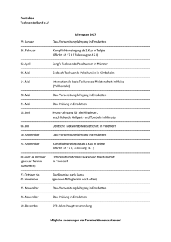 Jahresplan 2017 - songs-taekwondo
