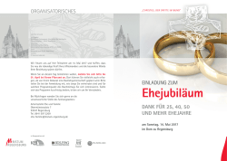 Ehejubil&auml;um - Bistum Regensburg