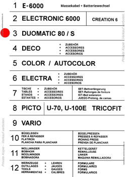 03) duomatic 80 / s - Rette Strickmaschine