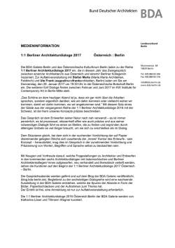 Informationen zur Auftaktveranstaltung