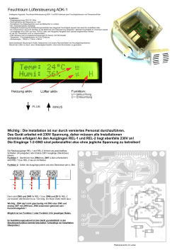 Feuchtraum L&uuml;ftersteuerung ADK-1