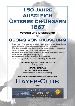 Kommender Termin - Hayek Club