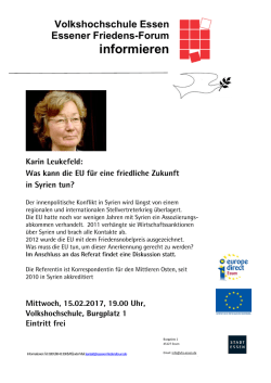 informieren - Essener Friedensforum