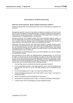 Drucksachen allgemein - Nieders&auml;chsischer Landtag