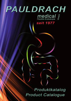 Aktueller Katalog - PAULDRACH medical GmbH