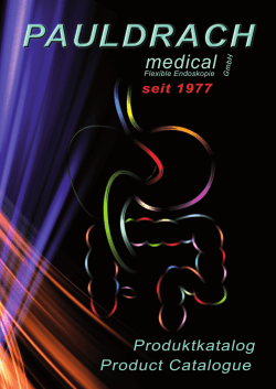 Aktueller Katalog - PAULDRACH medical GmbH