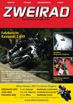 Die nächste Ausgabe wird ab dem 28.01.2017 - ZWEIRAD