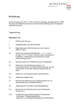 Sitzung des Gemeinderates / Stiftungsrates [ PDF