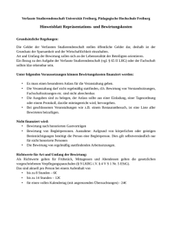 Hinweisblatt Repr&auml;sentations- und Bewirtungskosten