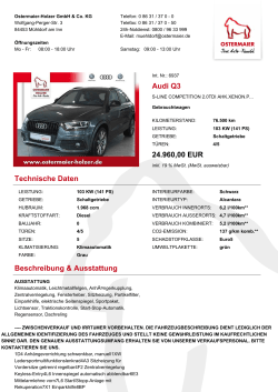 Audi Q3 24.960,00 EUR Technische Daten