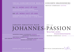 johannes-passion - vocal