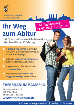 Infotag am Theresianum am 11.02.2017