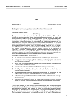 Drucksachen allgemein - Nieders&auml;chsischer Landtag