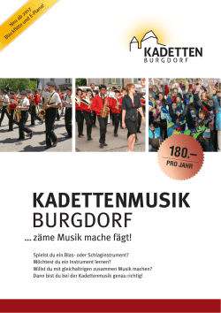 Flyer Kadettenmusik 2017