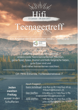 Hifi-Programm - Evangelische Allianz Glarnerland