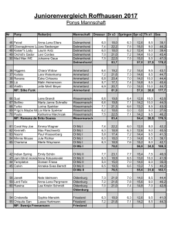 Juniorenvergleich Roffhausen 2017 - Reiterverein