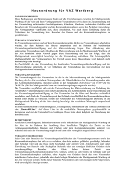 Hausordnung - Gemeinde Wartberg ob der Aist
