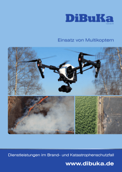 Flyer DiBuKa GmbH Einsatz von Drohnen