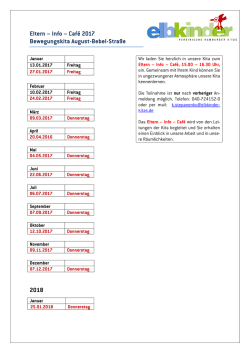 Eltern – Info – Café 2017 Bewegungskita August-Bebel